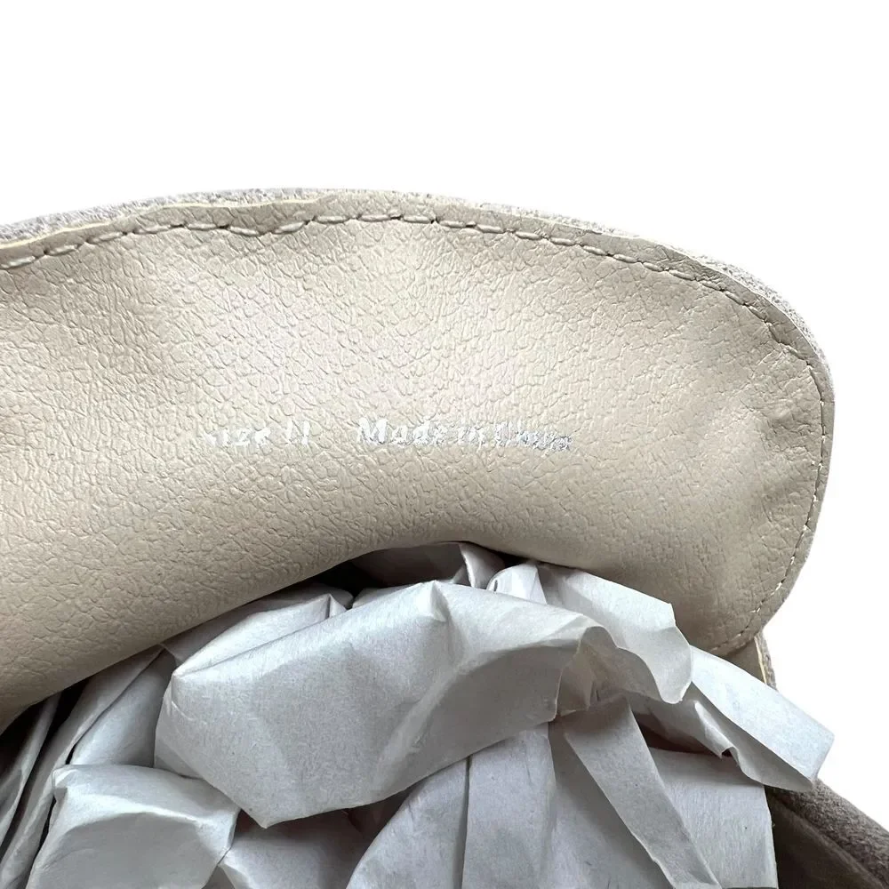 Dolce Vita Womens Penny Loafers Elias Suede‎ Chunky Platform Beige Size 11